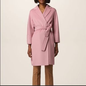 NWT ‘S Max Mara lilac mauve wool wrap coat